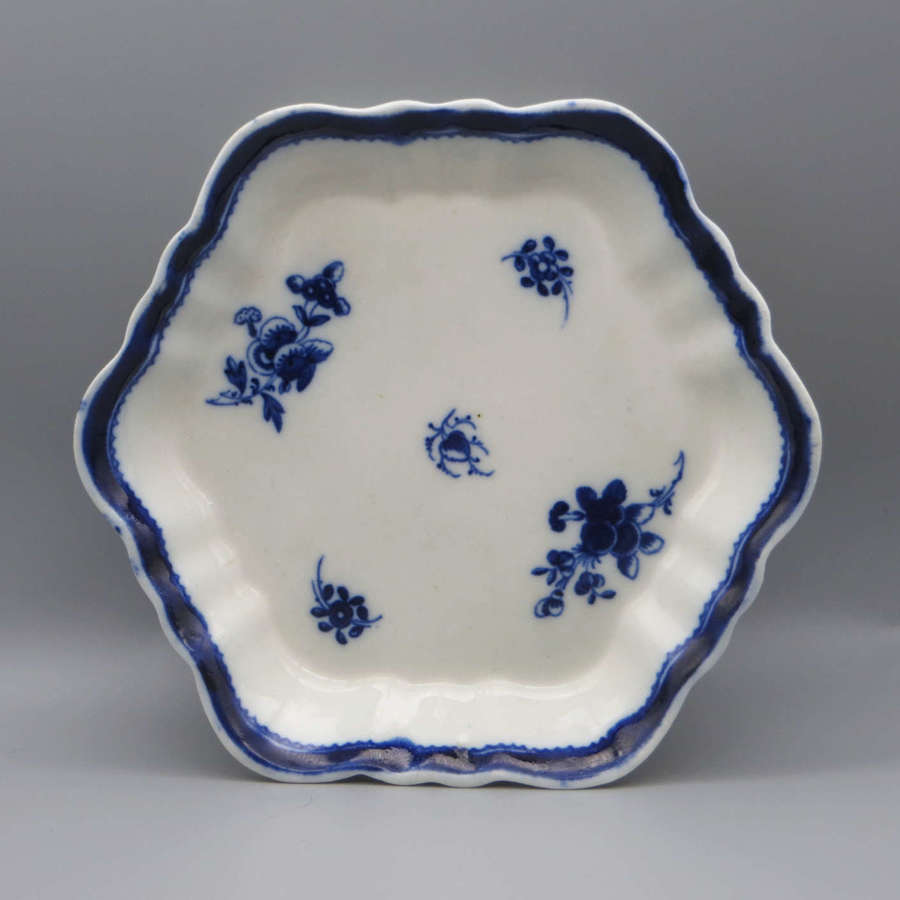 18th century Caughley porcelain teapot stand