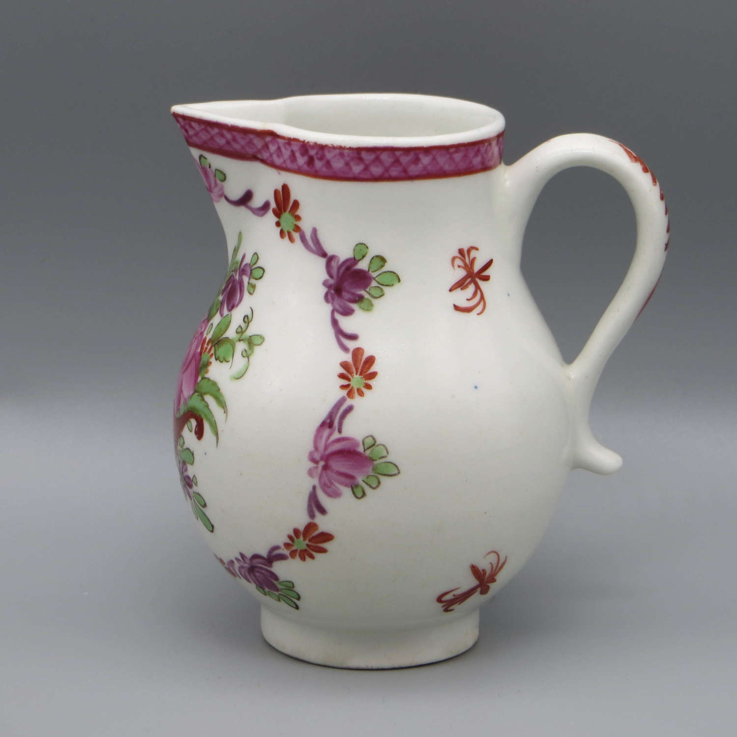 18th century Lowestoft porcelain cream jug